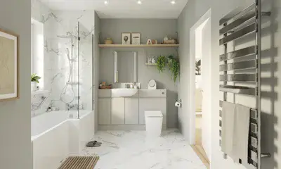 Küçük bir alanda modern banyo tasarımları, yenilik ve zarafet