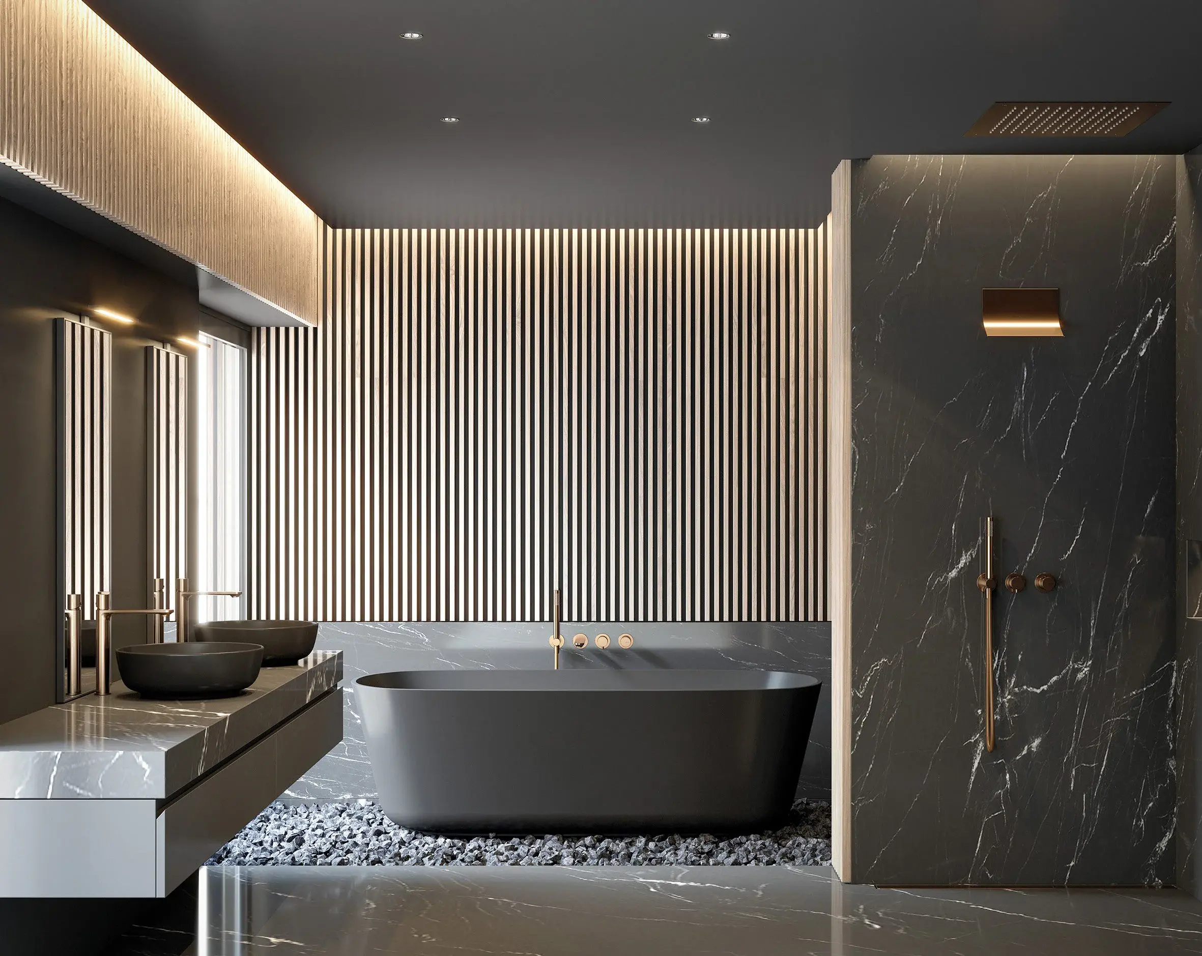 BANYOSUNUZU STİLLE TASARLAYIN En yeni banyo aksesuarları trendlerini keşfedin